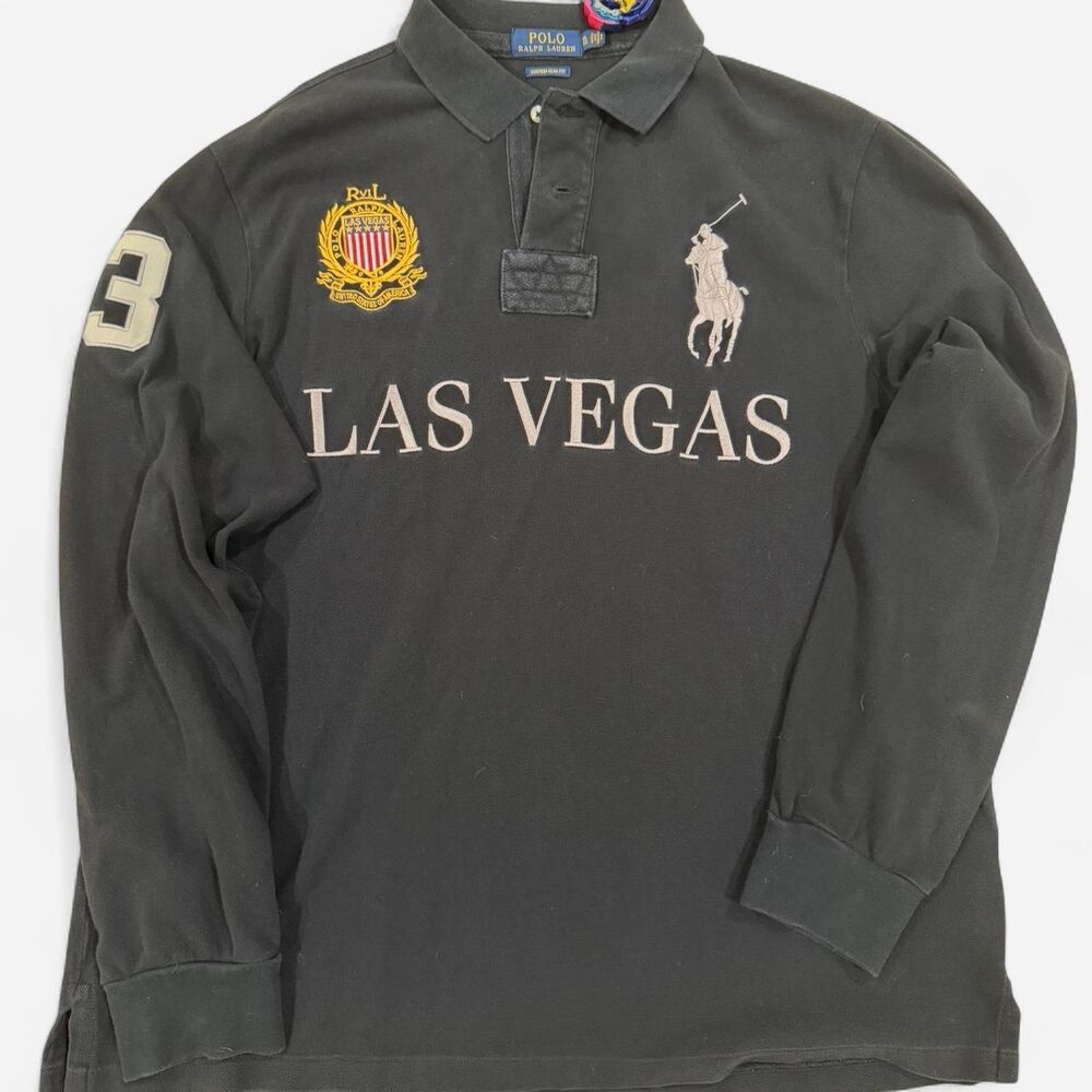 Ralph-lauren Men's Black and Navy Polo-shirts